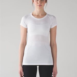 White Lululemon Short Sleeve Swiftly Tech